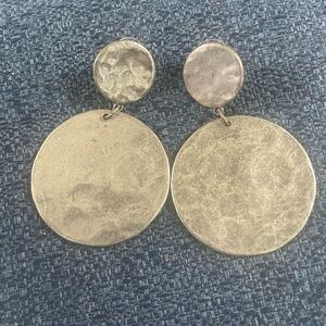 Chico's Silver Geometric Earrings